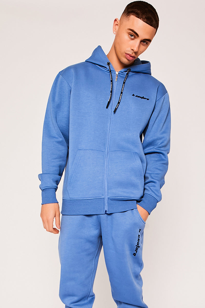 blue tracksuit zip up
