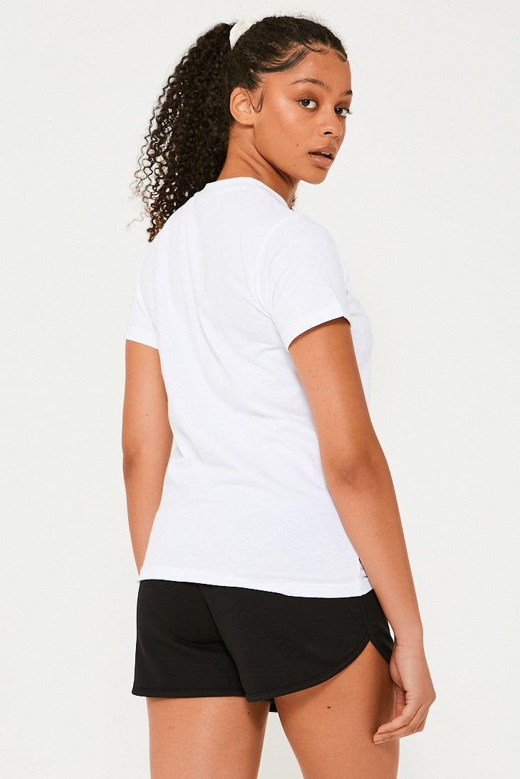 Springfield T-Shirt & Shorts Set - White / Black