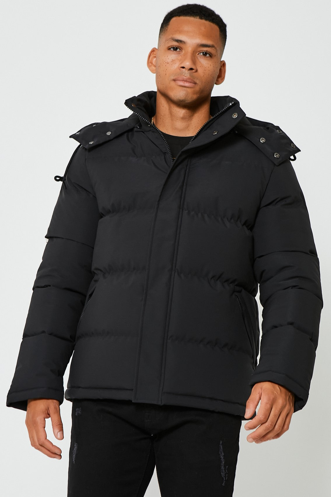 Black puffer jacket black Outlet