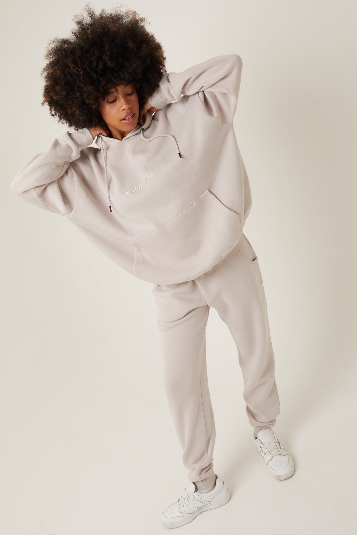 Essential Oversized Fleece Tracksuit - Metal Grey