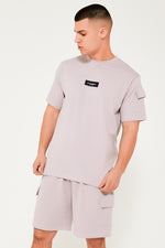 Hampden T-Shirt & Short Set - Light Grey