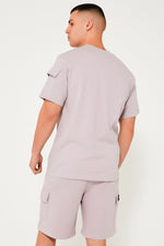 Hampden T-Shirt & Short Set - Light Grey