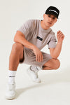Hampden T-Shirt & Short Set - Light Grey