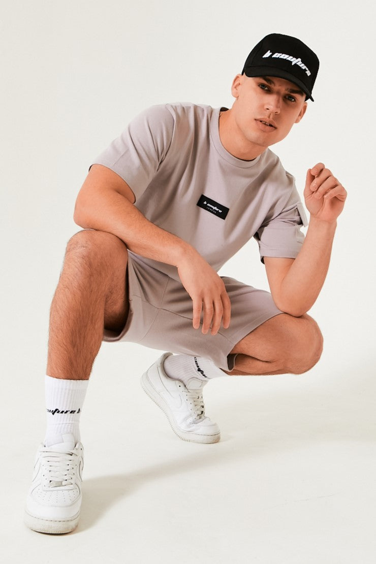 Hampden T-Shirt & Short Set - Light Grey