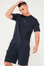 Hampden T-Shirt & Short Set - Navy