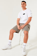 Hampden T-Shirt & Short Set - White / Dark Grey