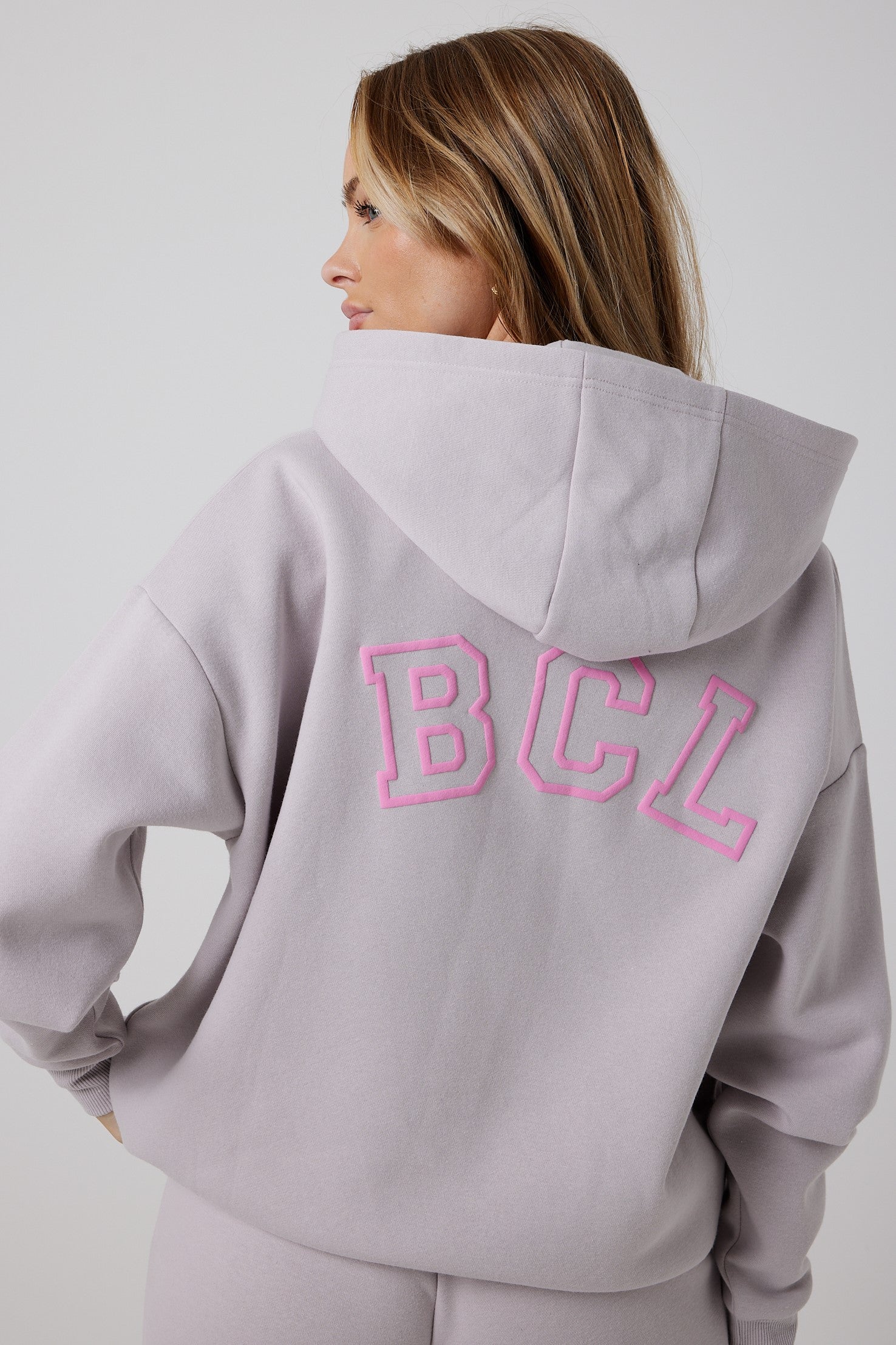 Women's Grey Hoodie, Oversized Fit – B Couture