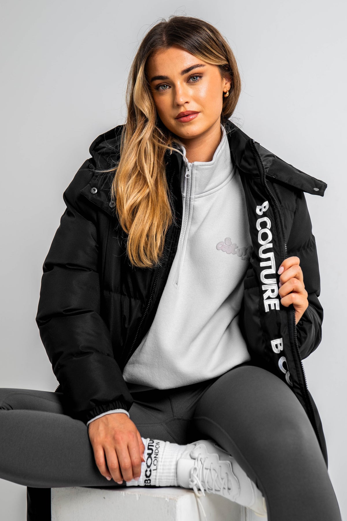 OLAF OLAF Long Puffer Jacket Zwart OLAF OLAF Long Puffer Jacket Zwart