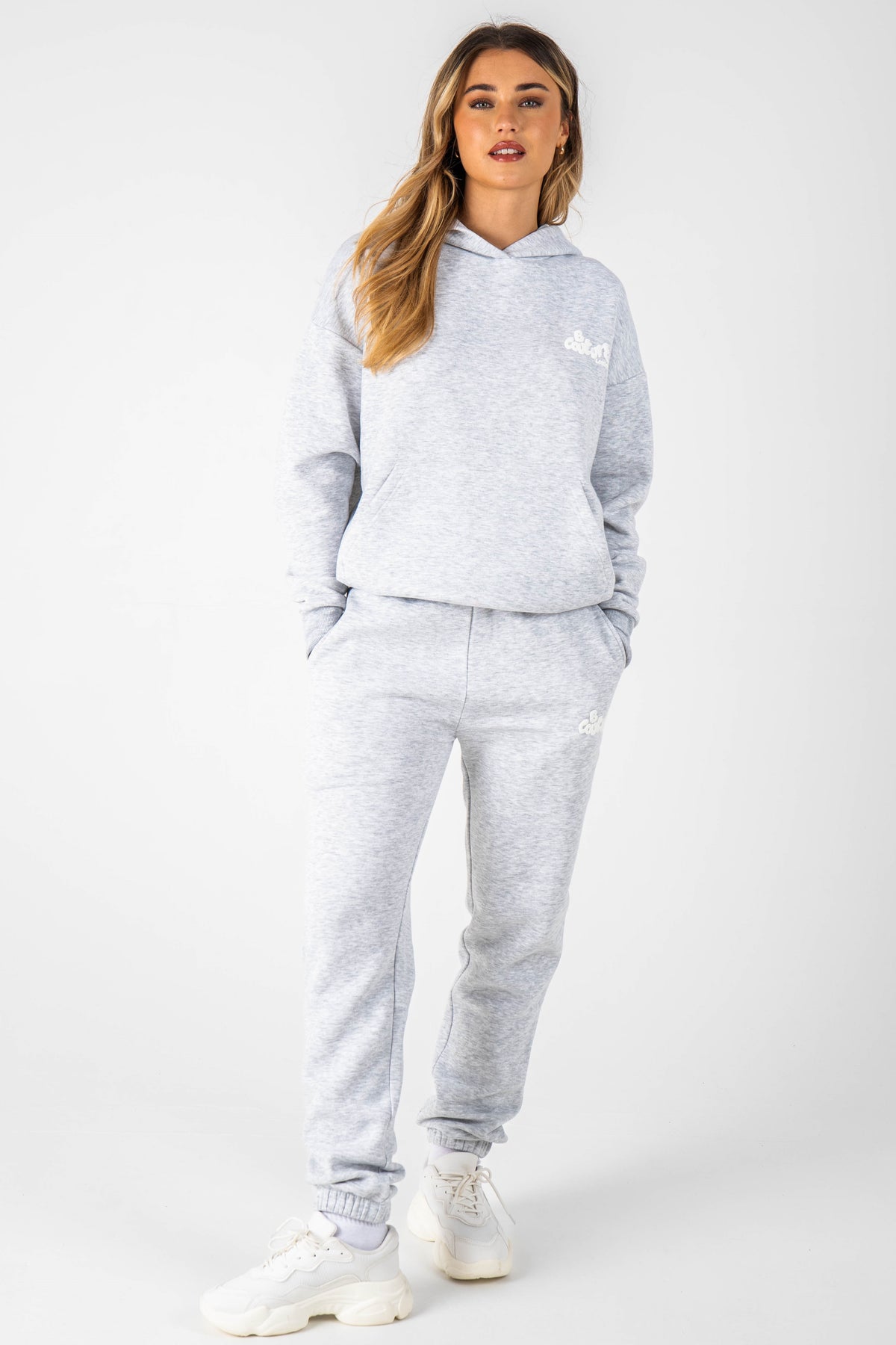 Hoodie Grey Marl Tracksuit Womens Women's Grey Tracksuit