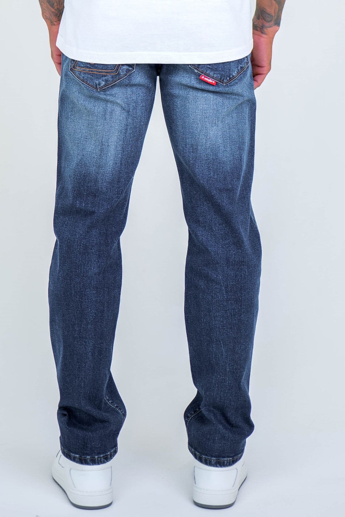 Beckenham Straight Leg Jeans Dark Blue - Main Image