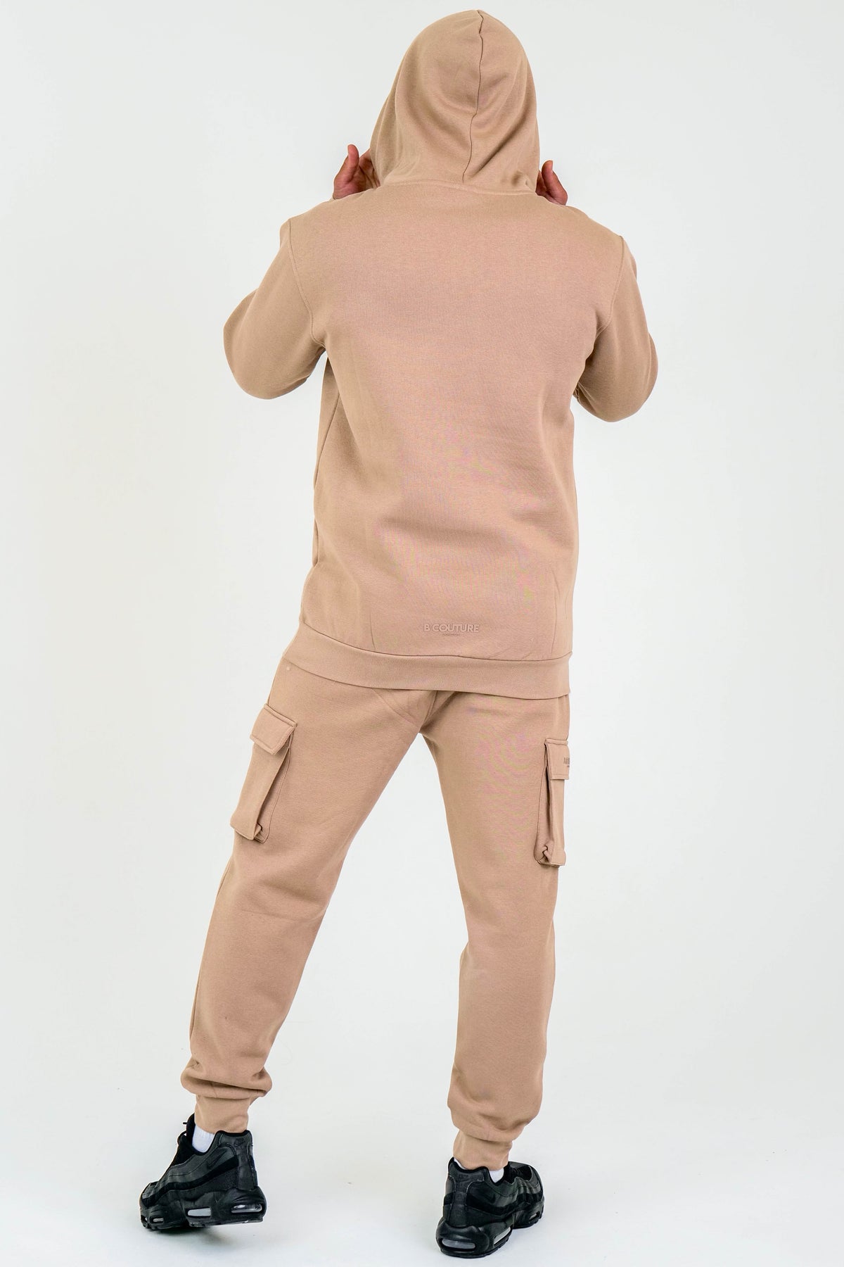 Compton Street Cargo Fleece Tracksuit Beige - Main Image