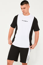 Park Way T-Shirt & Short Set - White / Black