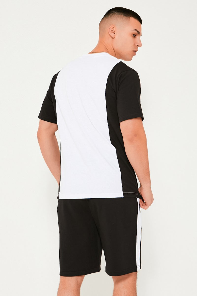Park Way T-Shirt & Short Set - White / Black