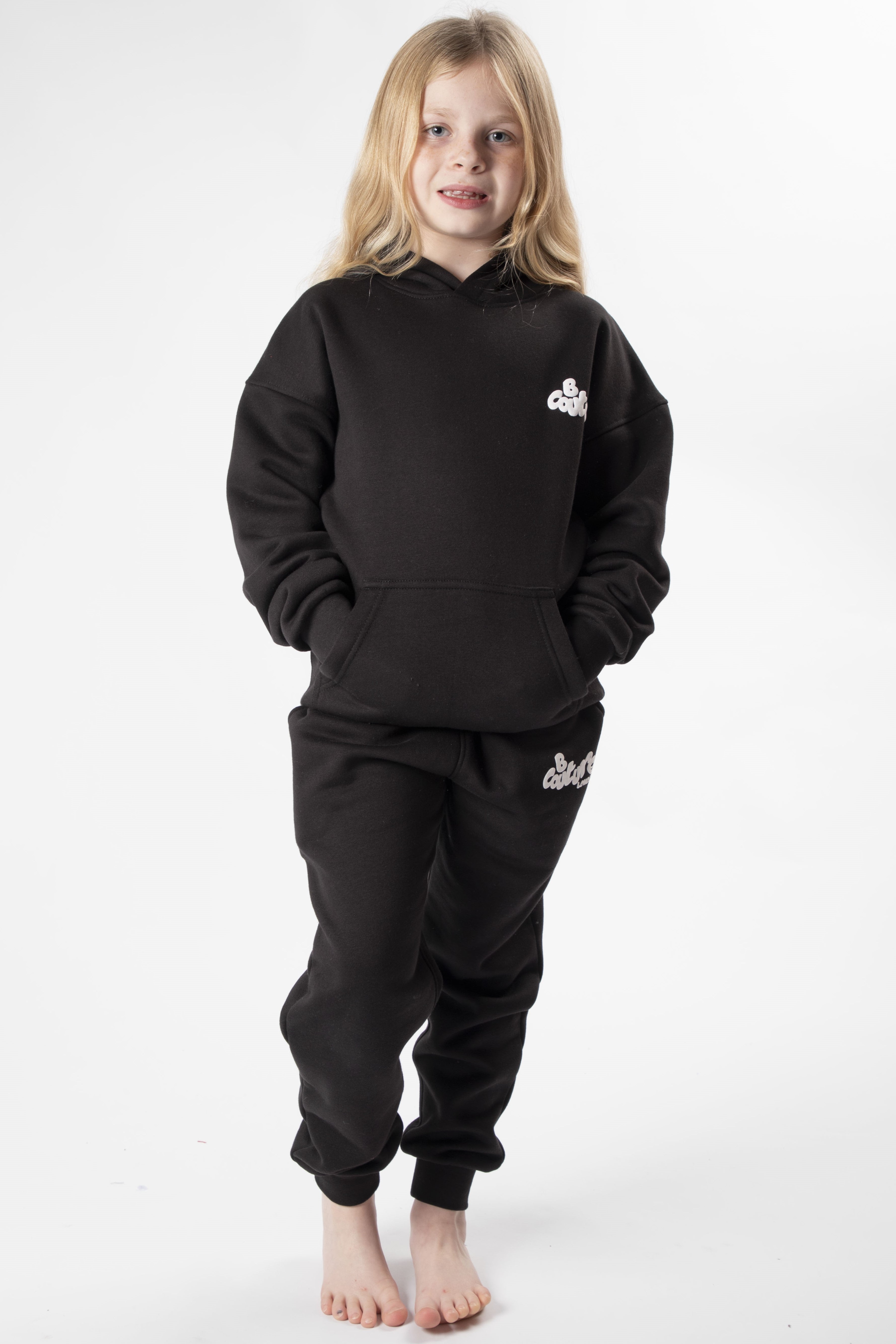 Harrington Girls Tracksuit Black