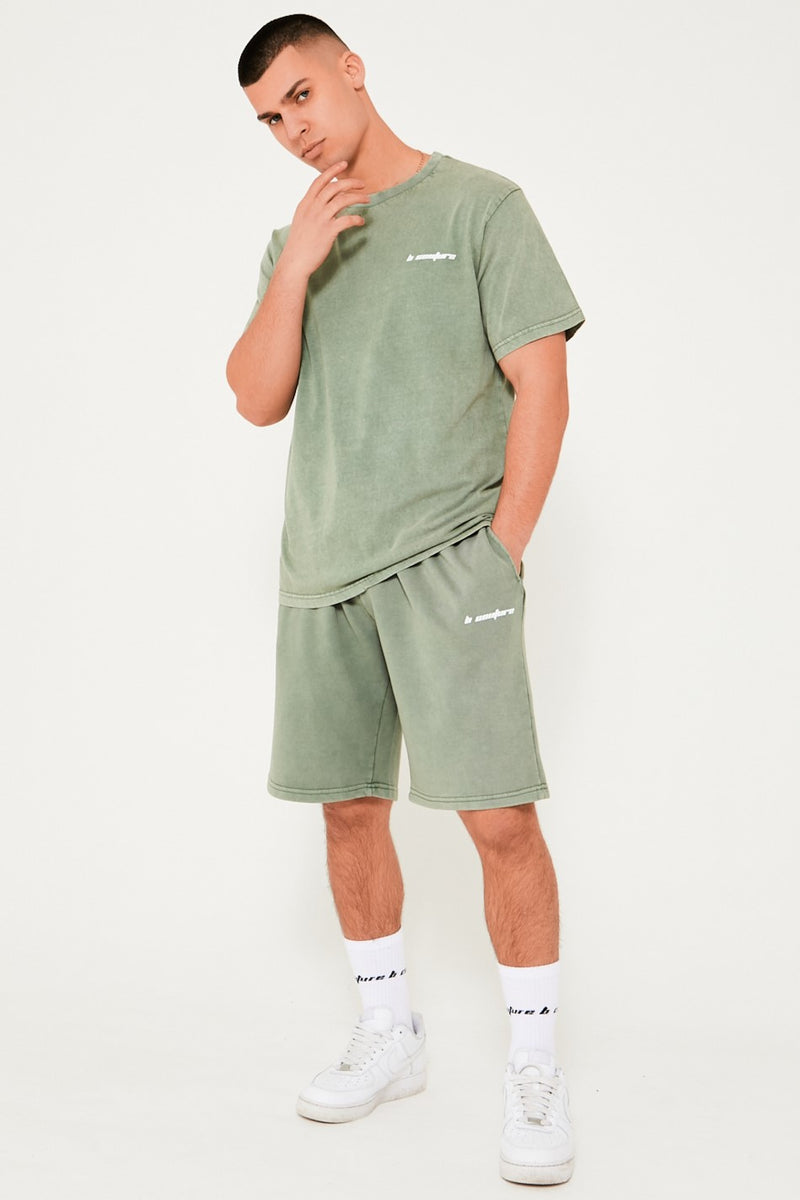 Shoreditch T-Shirt & Short Set - Olive