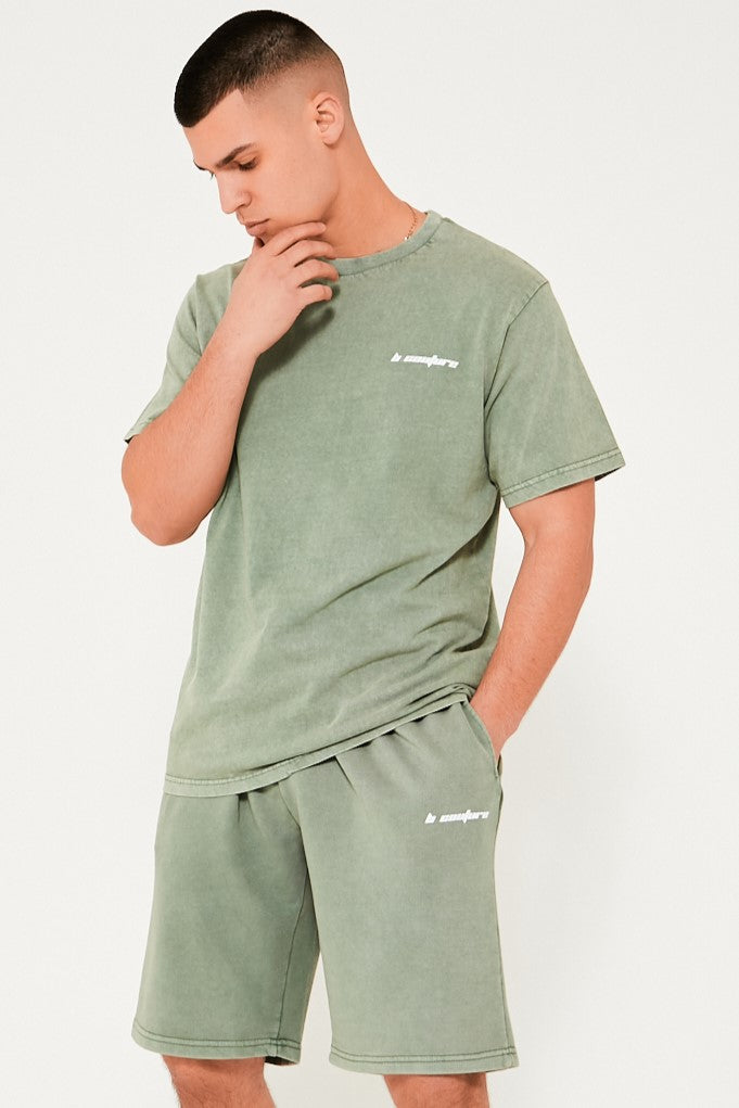Shoreditch T-Shirt & Short Set - Olive