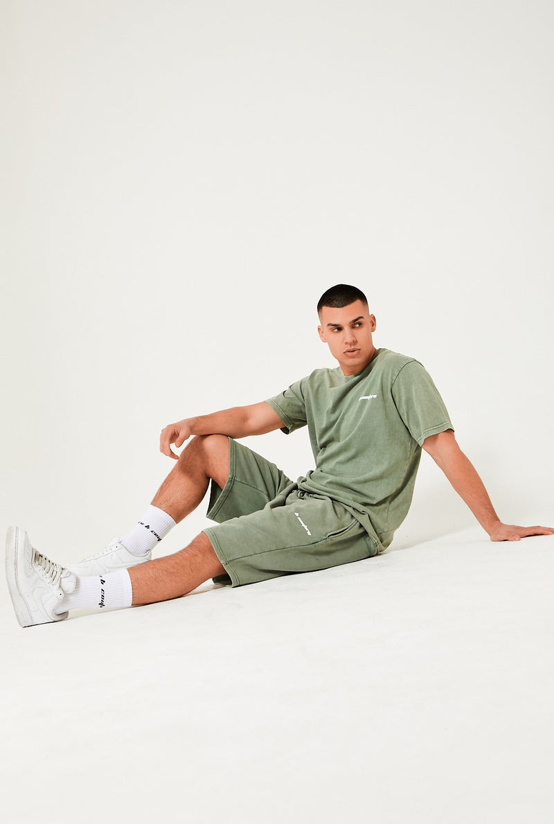 Shoreditch T-Shirt & Short Set - Olive