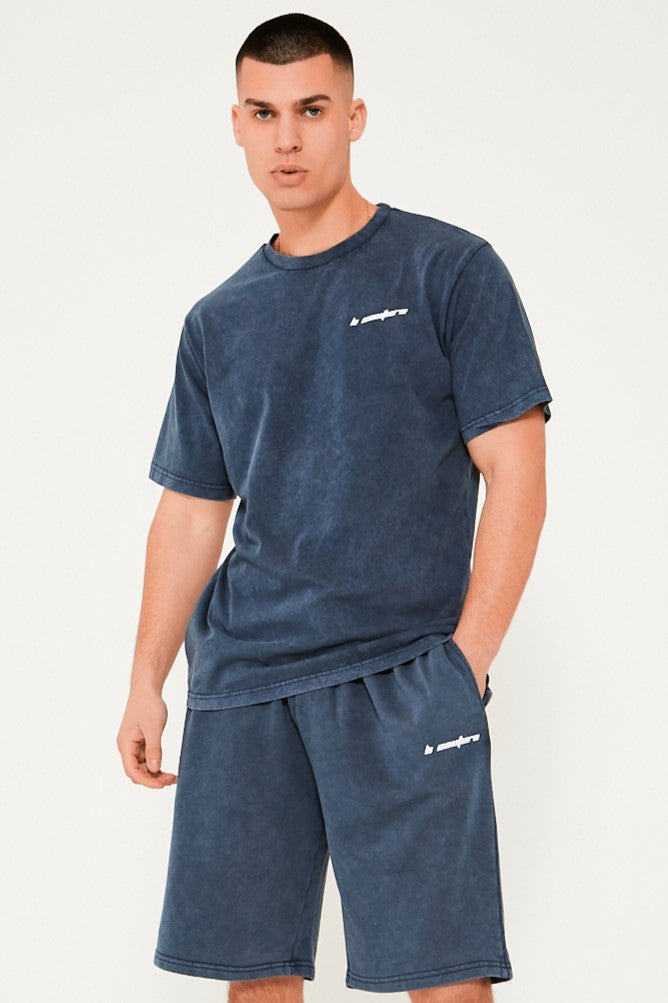 Shoreditch T-Shirt & Short Set - Dark Blue