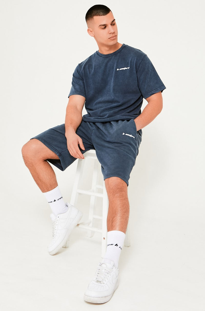 Shoreditch T-Shirt & Short Set - Dark Blue