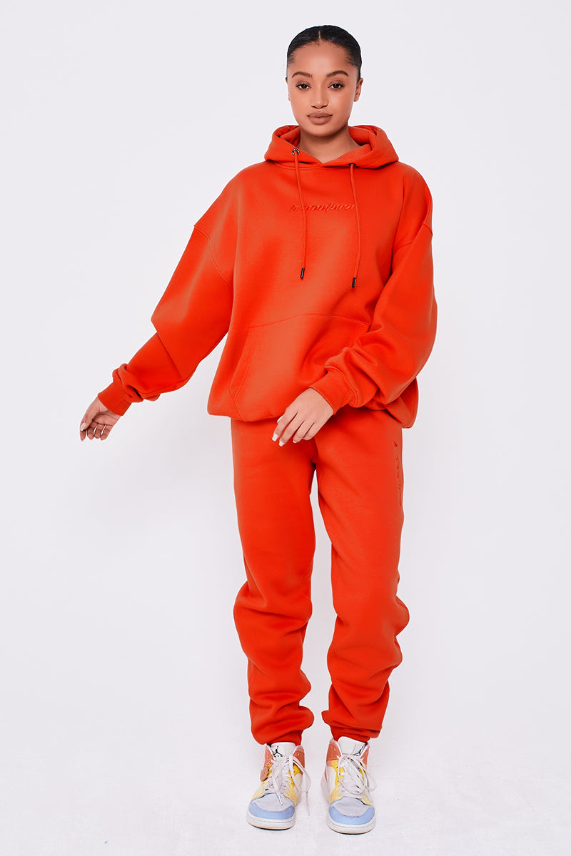 Essential Oversized Tracksuit - Fiery Red