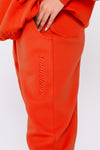 Essential Oversized Tracksuit - Fiery Red