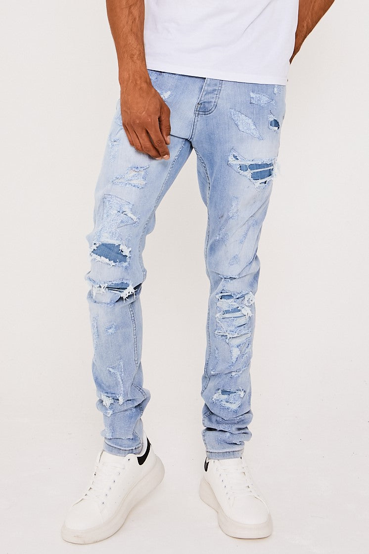2021 New Black Jeans Men's Slim-fit Ripped Pants Men's Painted Jeans Patch  Beggar Jeans Jumbo Size S-4xl - Jeans - AliExpress