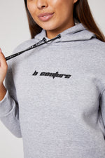 West Harrow Long Line Hoodie - Grey