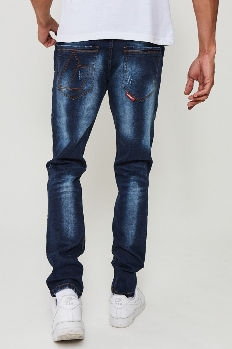 Royal Oak Tapered Jeans - Dark Blue