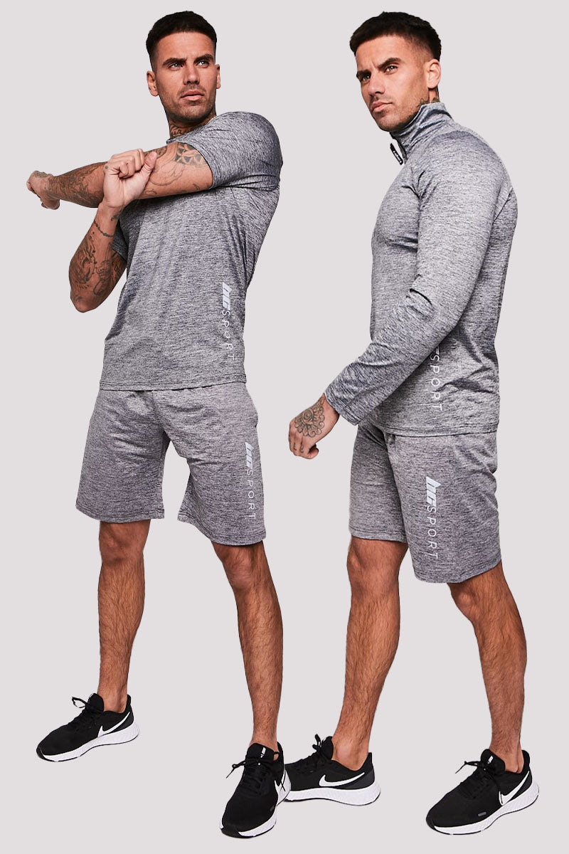 Tufnell Park Triple Set Activewear - Grey