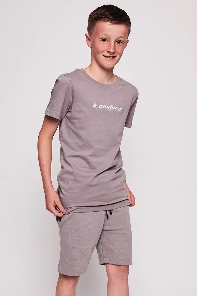 Kilburn T-Shirt & Short Set - Cool Grey